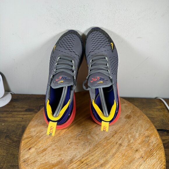 Nike Air Max 270 GS Regency Purple Laser Orange Women's Size 7.5 CI9941-500 - Picture 6 of 9